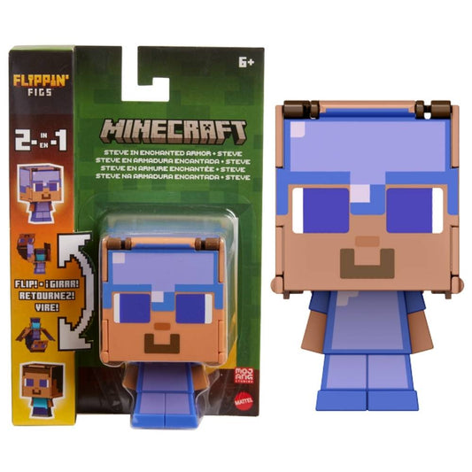 Minecraft  Flippin’ Figs 2in1 Fidget Play Steve Figure
