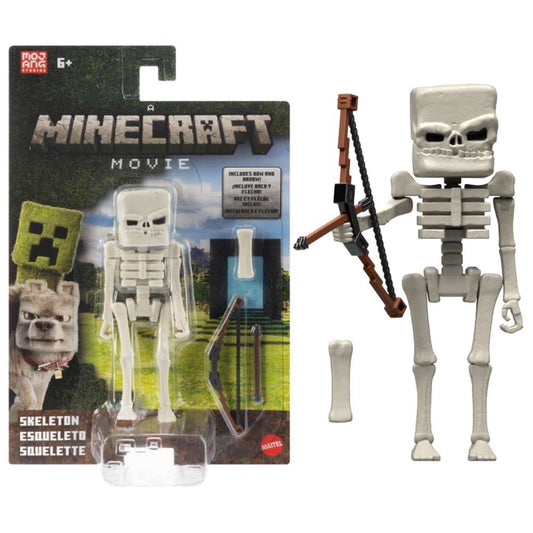 Minecraft Movie Skeleton 4" Action Figure