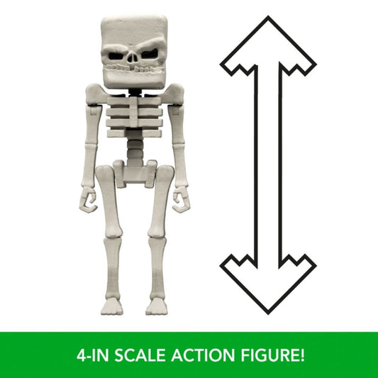 Minecraft Movie Skeleton 4" Action Figure