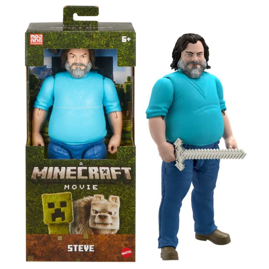 Minecraft Movie Steve Large-Scale 12" Action Figure