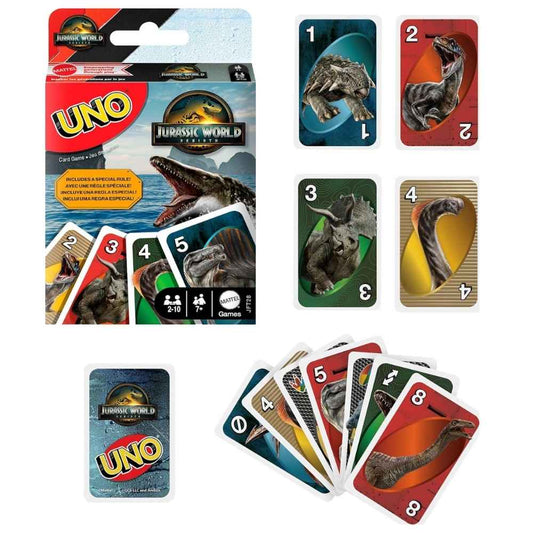 Mattel Games UNO Jurassic World Rebirth Card Game