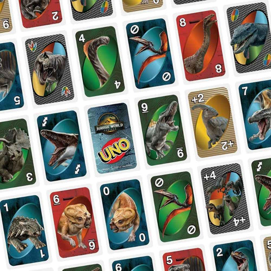Jurassic World Rebirth Uno Card Game