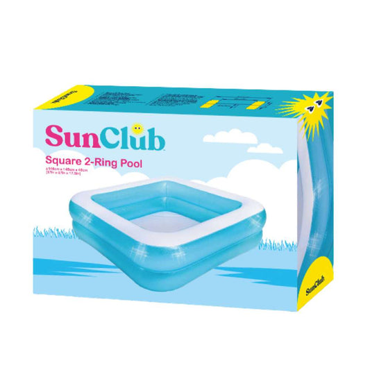 Jilong Mosaic Square 2-Ring Pool (57x57x17.5")