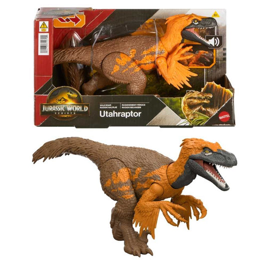 Jurassic World Rebirth Saga Wild Roar Utahraptor