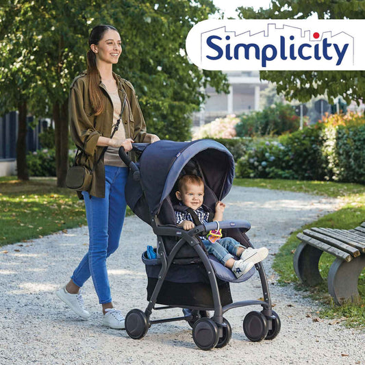 Chicco Simplicity Complete Stroller (India Ink)
