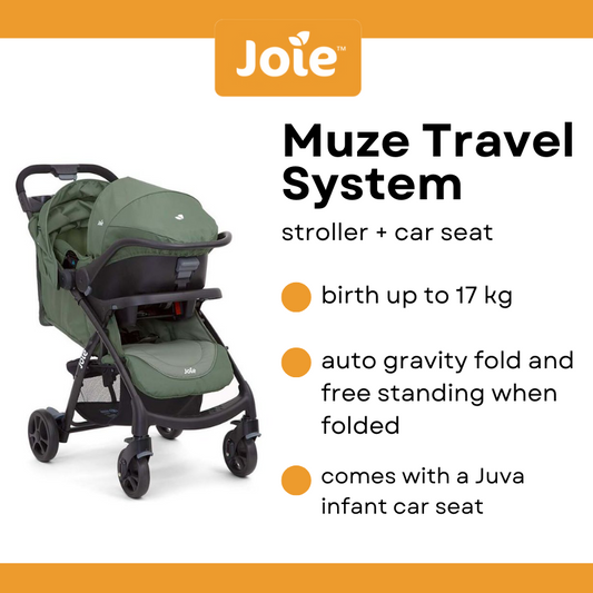 Joie Muze Lx Travel System With Juva - Laurel