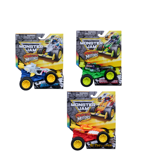 Monster Jam 1:64 Monster Motors Pull-Back Toy Truck