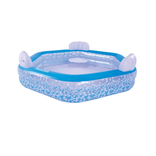 Jilong Giant Hexagon Family Inflatable Swimming Pool 87.5 x 83 x 22.5 inches