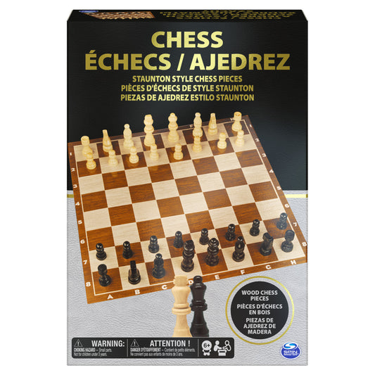 Spin Master Games Classic Wood Chess V2