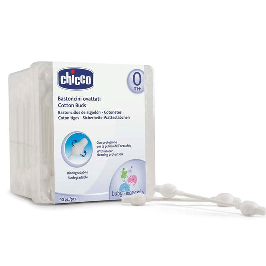 Chicco Cotton Buds for Babies 90pcs (with eardrum protection)