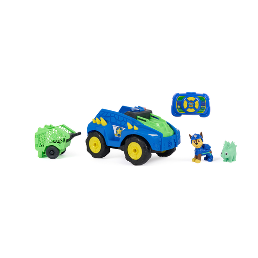 PAW Patrol Chase Dino Tow & Dash RC Vehicle – Remote Control Prehistoric Rescue
