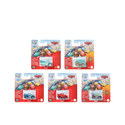 Disney Pixar Cars Mini Racers Die-Cast Vehicle Assortment- Pocket-Sized Character Cars