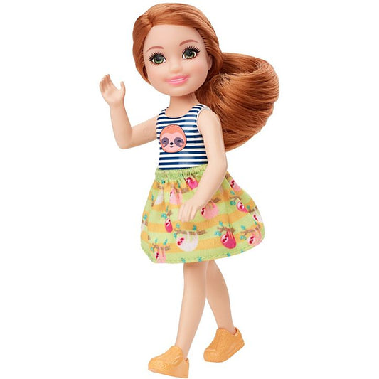 Barbie Club Chelsea 6" Doll - Sloth Graphic Top and Printed Skirt