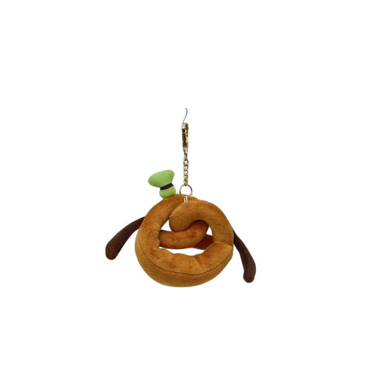 Goofy Pretzel Plush Keychain – Disney Goofy Food-Themed Bag Charm
