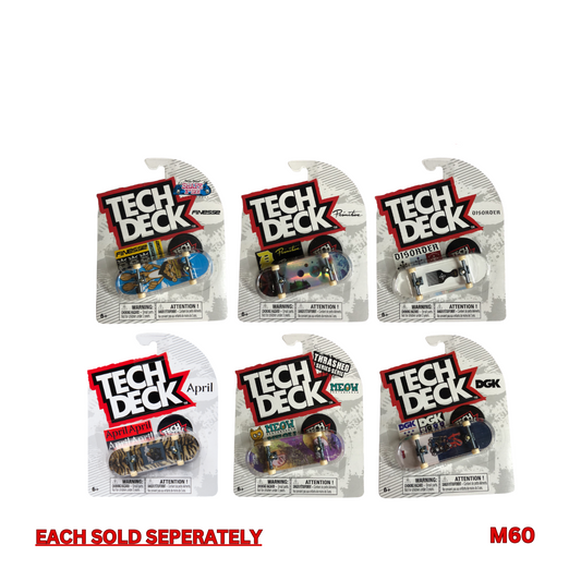 Tech Deck 96mm Basic Board M60, M54, M55 Mini Fingerboard Skateboard Assortment