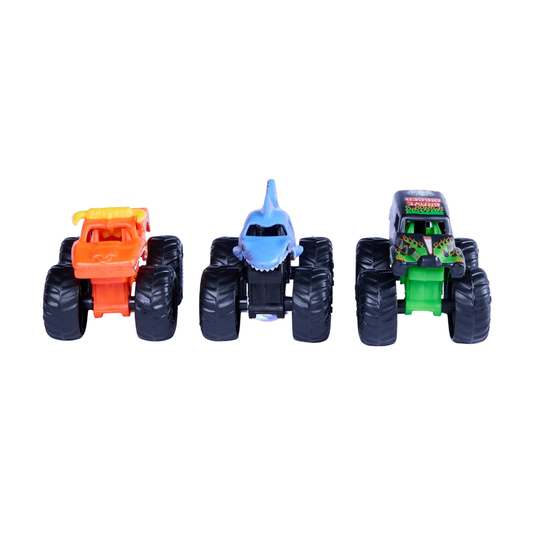 Monster Jam Dirty to Clean 3-Pack Model Kit | 1:72 Scale Military Diorama & Weathering