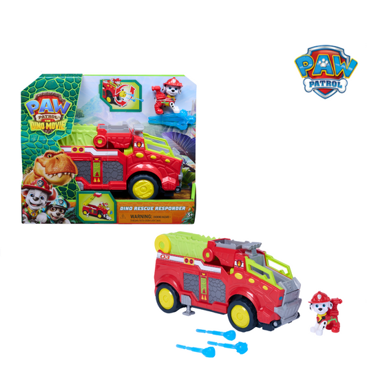 PAW Patrol Marshall Dino Rescue Responder Vehicle – Gear Up for Prehistoric Missions for Kids Ages 3 and Up