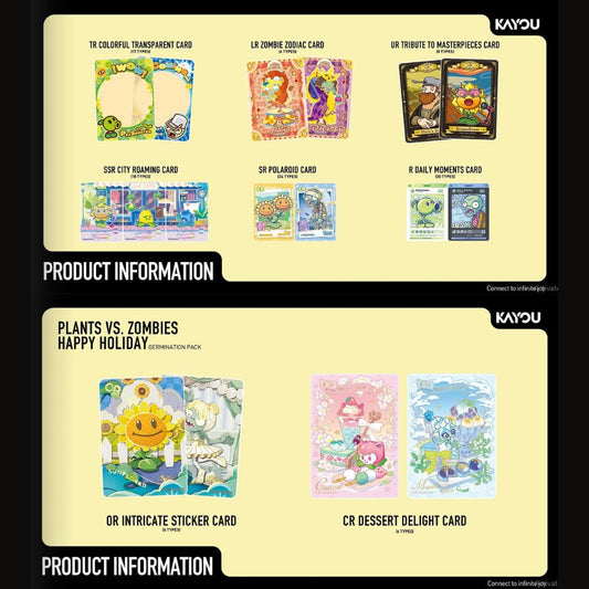 Kayou Plants Vs. Zombies Happy Holiday Collectible Card -  Germination S1 (1 Pack)