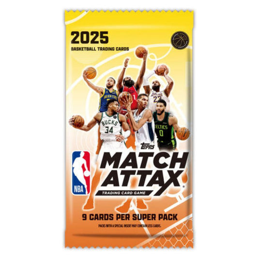 Kayou 2025 NBA Match Attax Basketball Trading Cards Game (1 Pack)