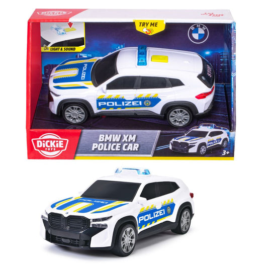 Dickie Toys 15cm BMW XM Police Car Vehicle with Lights & Sounds