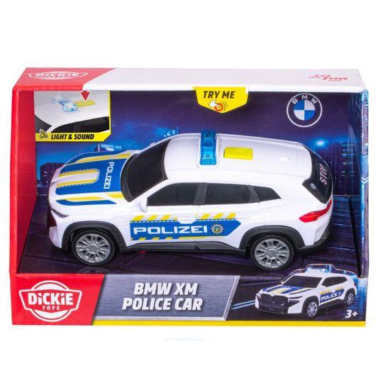 Dickie Toys 15cm BMW XM Police Car Vehicle with Lights & Sounds