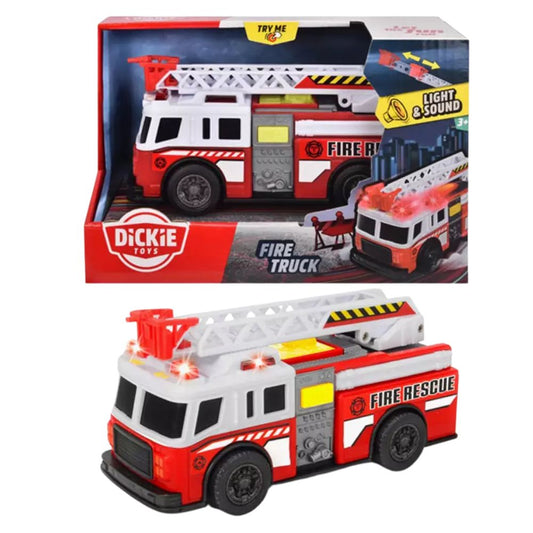 Dickie Toys 15cm Fire Truck Toy Vehicle with Lights & Souds