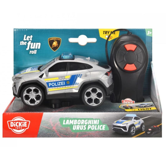 Dickie Toys 13cm Lamborghini Urus Police Toy Vehicle with Lights