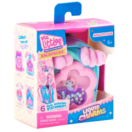 Real Littles Liquid Charms Mini Backpack Single Pack (Axolotl Love)