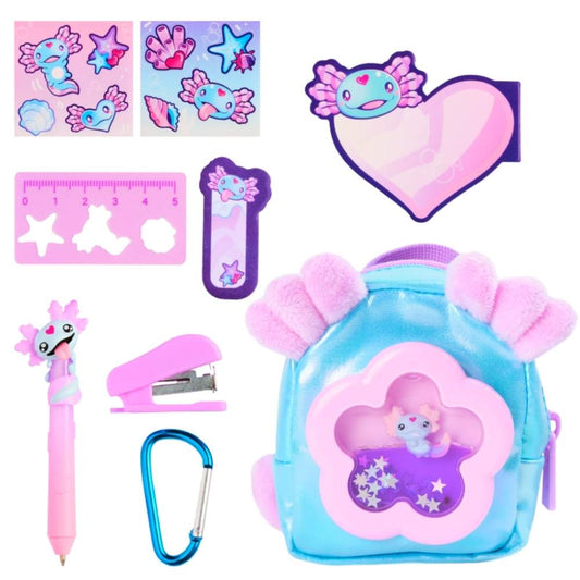 Real Littles Liquid Charms Mini Backpack Single Pack (Axolotl Love)