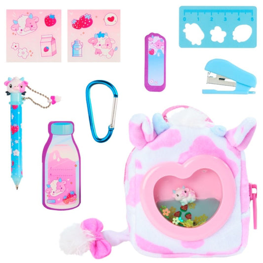 Real Littles Liquid Charms Mini Backpack Single Pack (Moo-tastic)