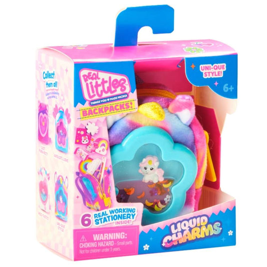 Real Littles Liquid Charms Mini Backpack Single Pack (Uni-que Style)