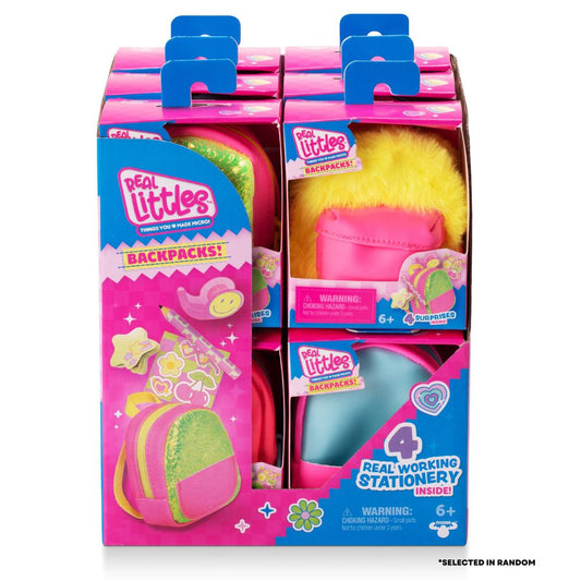 Real Littles Neon Mini Backpacks with Real Stationery