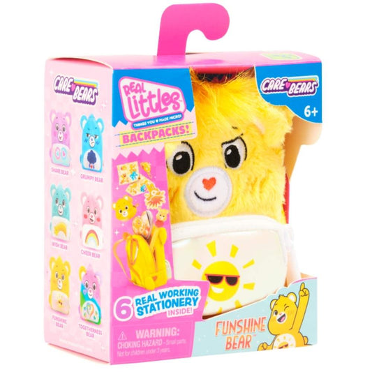 Real Littles Care Bears Mini Backpack Single Pack (Funshine Bear)