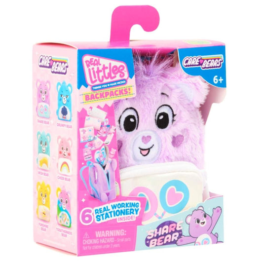 Real Littles Care Bears Mini Backpack Single Pack (Share Bear)