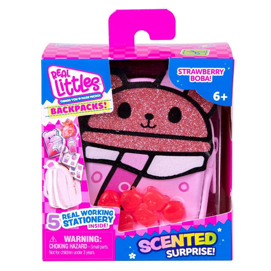 Real Littles S9 Scented Backpack Single Pack (Strawberry Boba)
