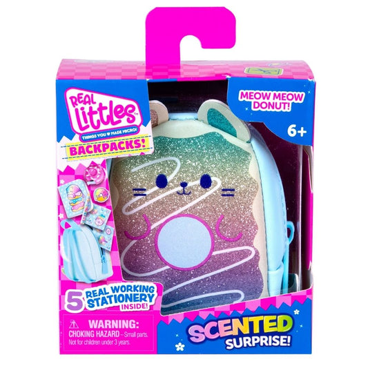 Real Littles S9 Scented Backpack Single Pack (Meow Meow Donut)