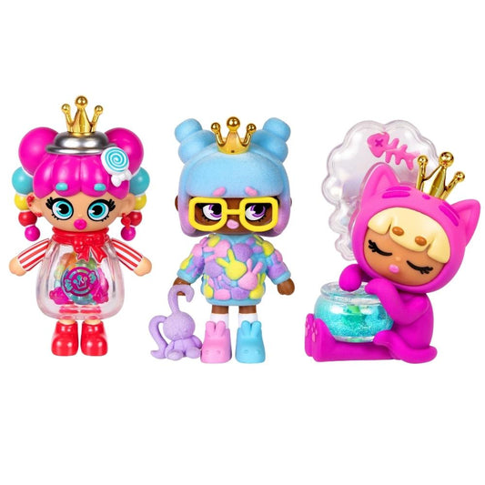 XOX Kweenie 3-Pack Quirky 4" Collectible Figure