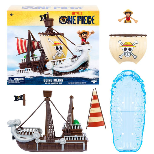 One Piece Going Merry Collector Display Ship Playset with Exclusive Luffy Figure