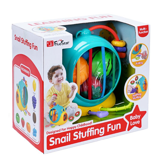 Starkids Five Star Snail Stuffing Fun Toy