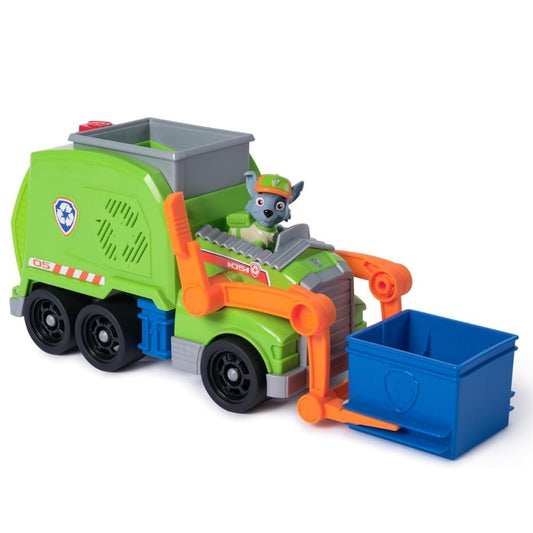 Paw Patrol Rocky Crush N' Roll Recycling Truck Deluxe Vehicle