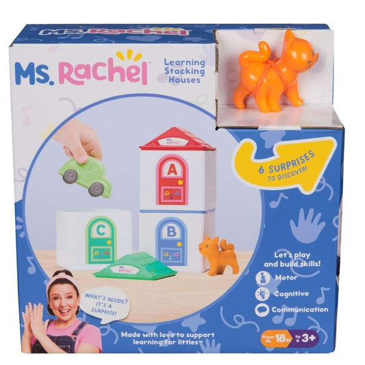 Ms. Rachel Learning Stacking Houses Building Toys