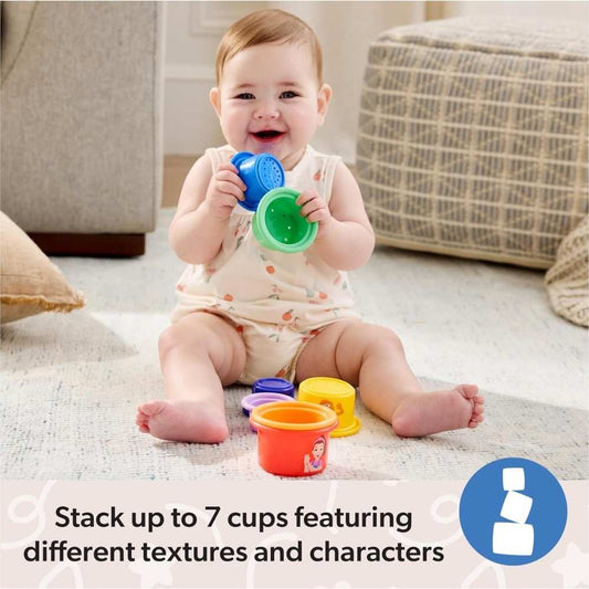 Ms. Rachel Official Toys 7-Pack Rainbow Stacking Cups