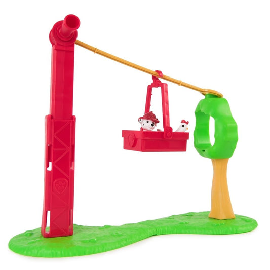 Paw Patrol Wire Slider Rescue Playset with Marshall & Chickaletta Figure