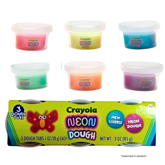 Crayola Silly Scents 3pk x 1oz Neon Dough Tubs