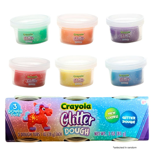 Crayola Silly Scents 3pk x 1oz Glitter Dough