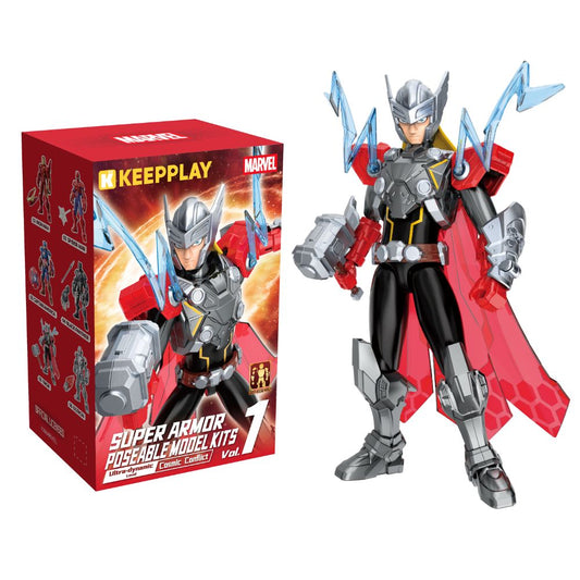 Keepplay Marvel Cosmic Conflict Thor Super Armor Poseable Model Kit