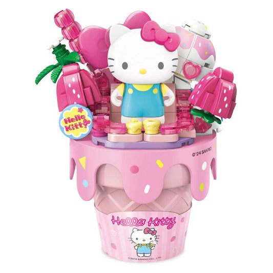 Keeppley Hello Kitty Strawberry Cone Building Blocks