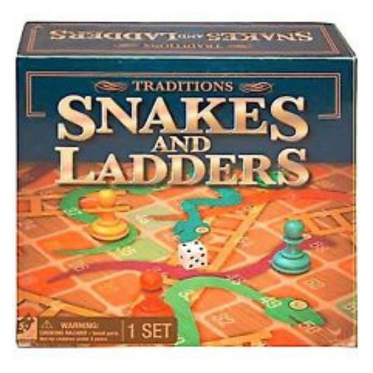 Cardinal Games Traditions Snakes and Ladders Board Game