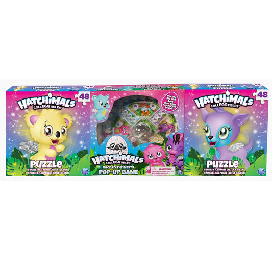 Spin Master Games Hatchimals CollEGGtibles 3-Pack Race to the Nest Pop-up Game