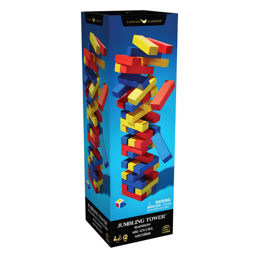 Cardinal Games Rainbow Jumbling Tower Game